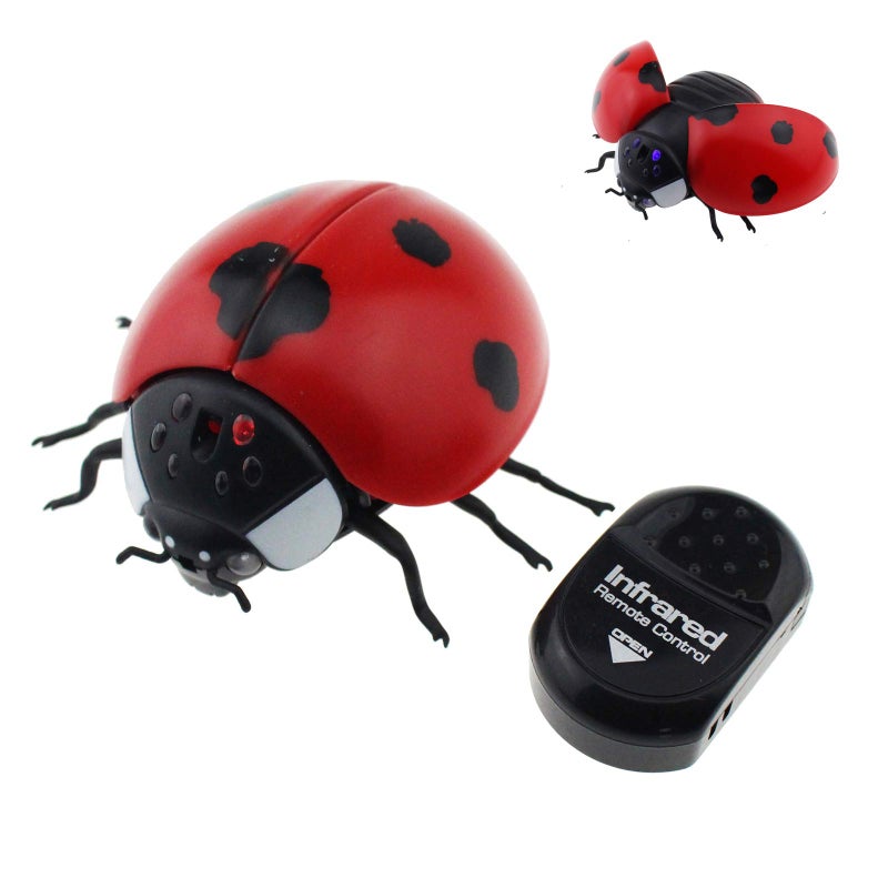 Tipmant Kids RC Ladybird Animal Toy Remote Control Car Vehicle Electric Fake Insect Prank Toys for Christmas Halloween - Image 1